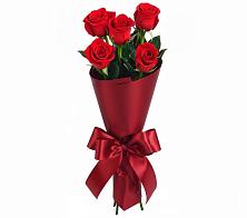 Букет 5 Красных роз Эдлесс Лав в Новогагатли