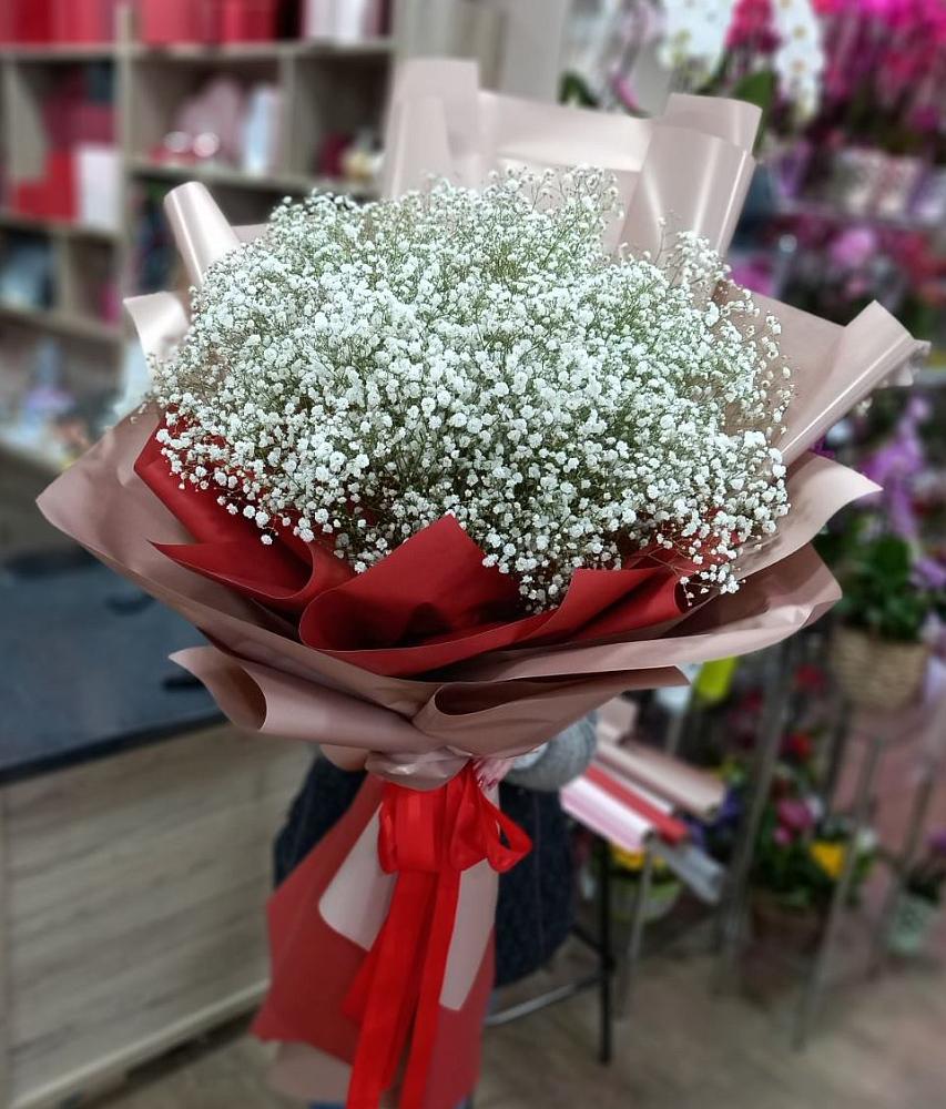 Букет Белые хлопья в Новогагатли Букет цветов из: Гипсофила в Новогагатли