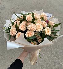 Букет Кремовые розы Латте в Новогагатли
