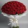 Букет 101 Красная роза Блэк Мэджик в Новогагатли