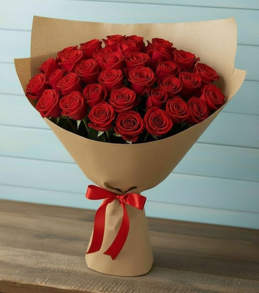 Букет Красные розы Милано в Новогагатли