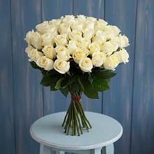 Букет 51 Белая роза Эдлесс Лав #REPLACE_PRED# Новогагатли