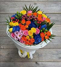 Букет цветов из:  Розы и Хризантемы #REPLACE_PRED# Новогагатли