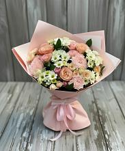 Букет цветов из:  Гвоздики, Розы и Хризантемы в Новогагатли