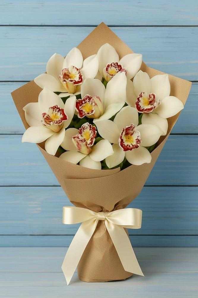 Букет цветов из: Орхидеи и Розы в Новогагатли