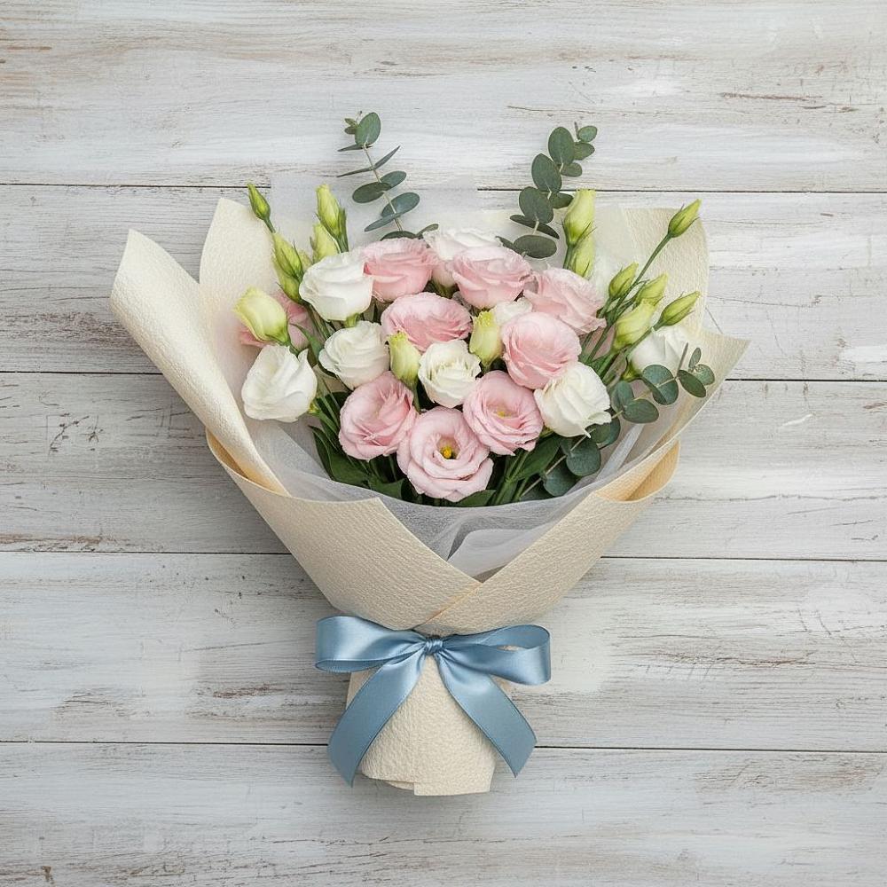 Букет цветов из: Лизиантусы в Новогагатли